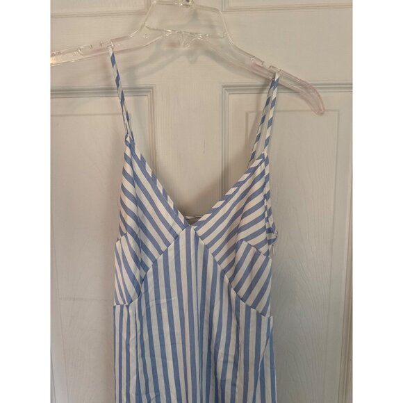 H&M Blue & White Striped Sleeveless Maxi Dress Size XS NWT - Picture 2 of 7
